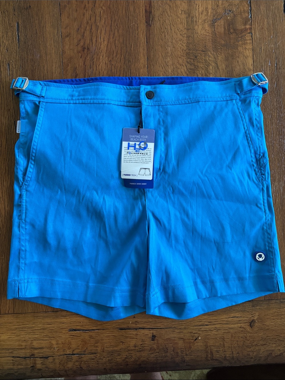 Rounderbum Men's Blue Swim Shorts